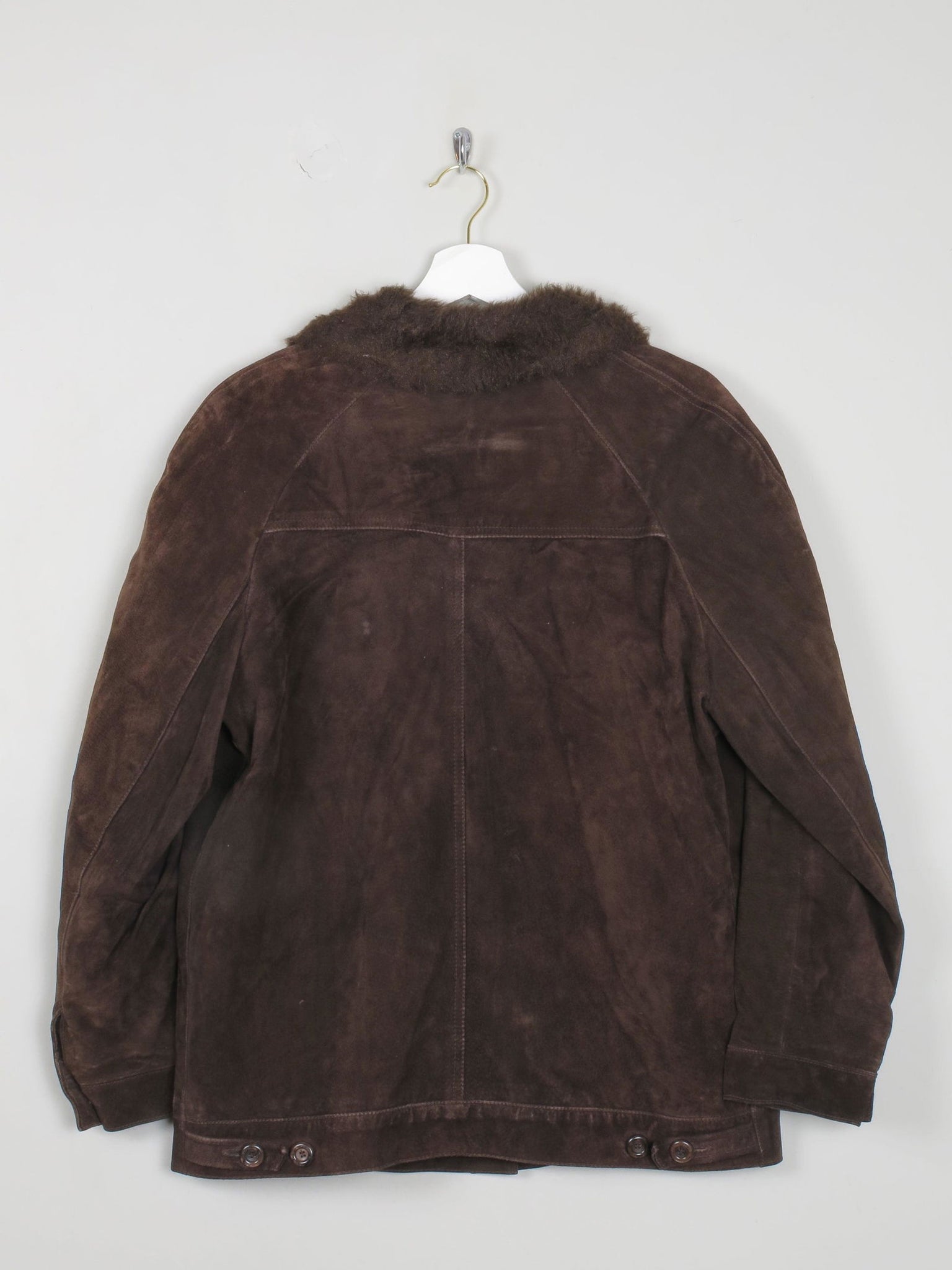 Women's Vintage Suede Jacket Brown 1960s S/M - The Harlequin