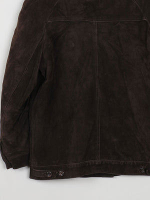 Women's Vintage Suede Jacket Brown 1960s S/M - The Harlequin