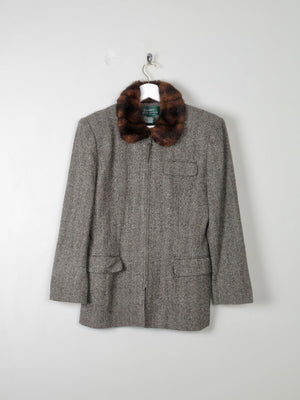 Women's Vintage Tweed Jacket Ralph Lauren 8 - The Harlequin