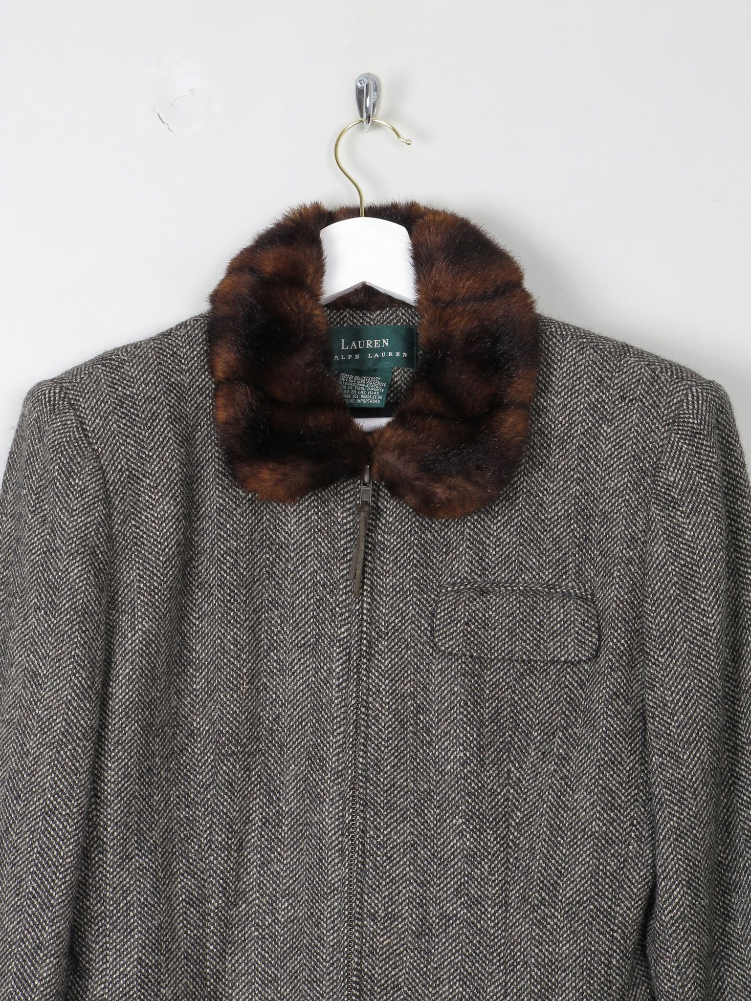 Women's Vintage Tweed Jacket Ralph Lauren 8 - The Harlequin