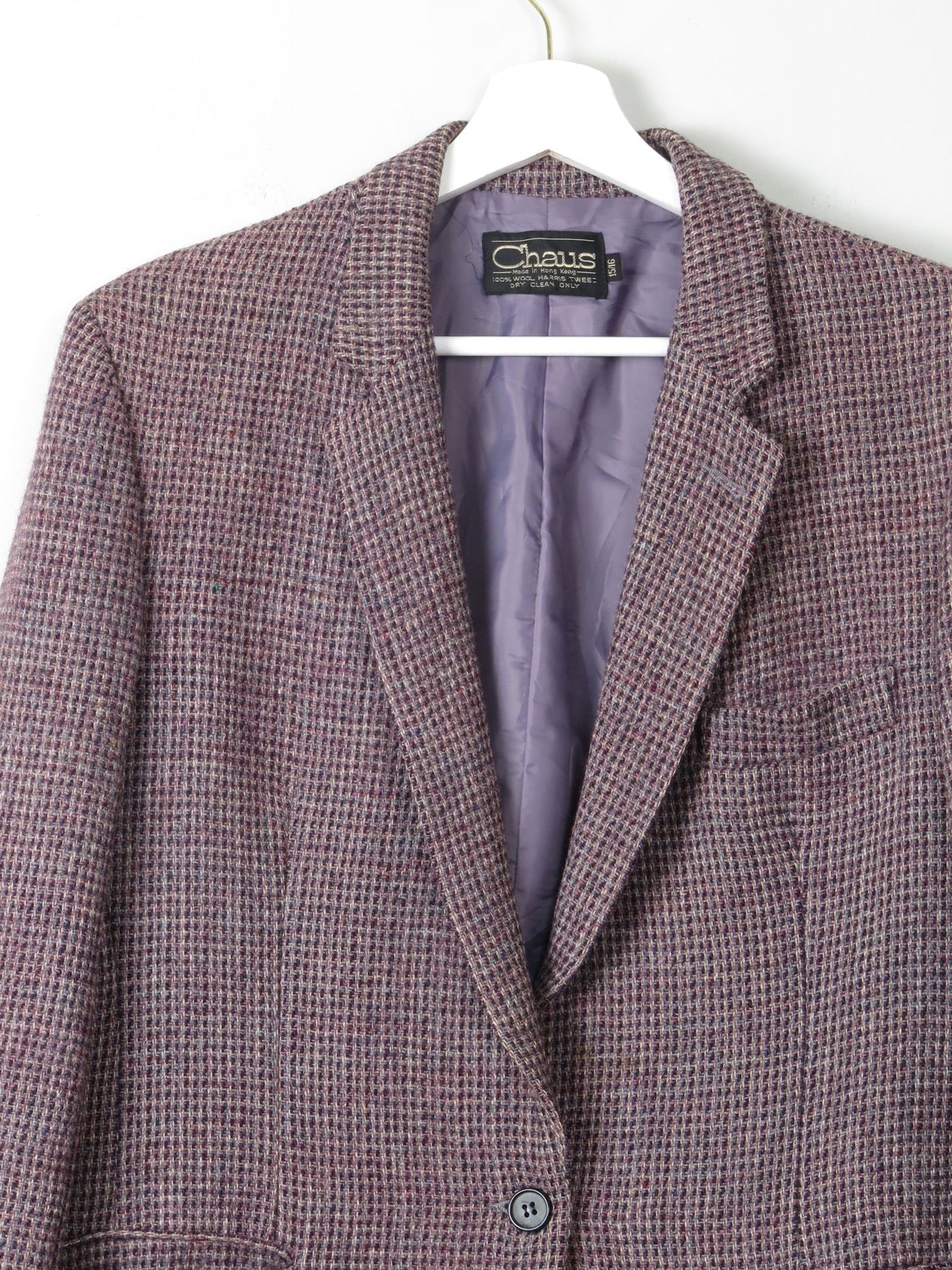 Women's Vintage Tweed Jacket S/M - The Harlequin