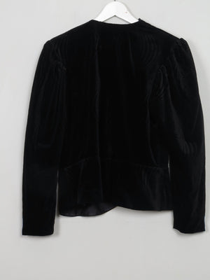 Women's Vintage Velvet Jacket With Studs M - The Harlequin