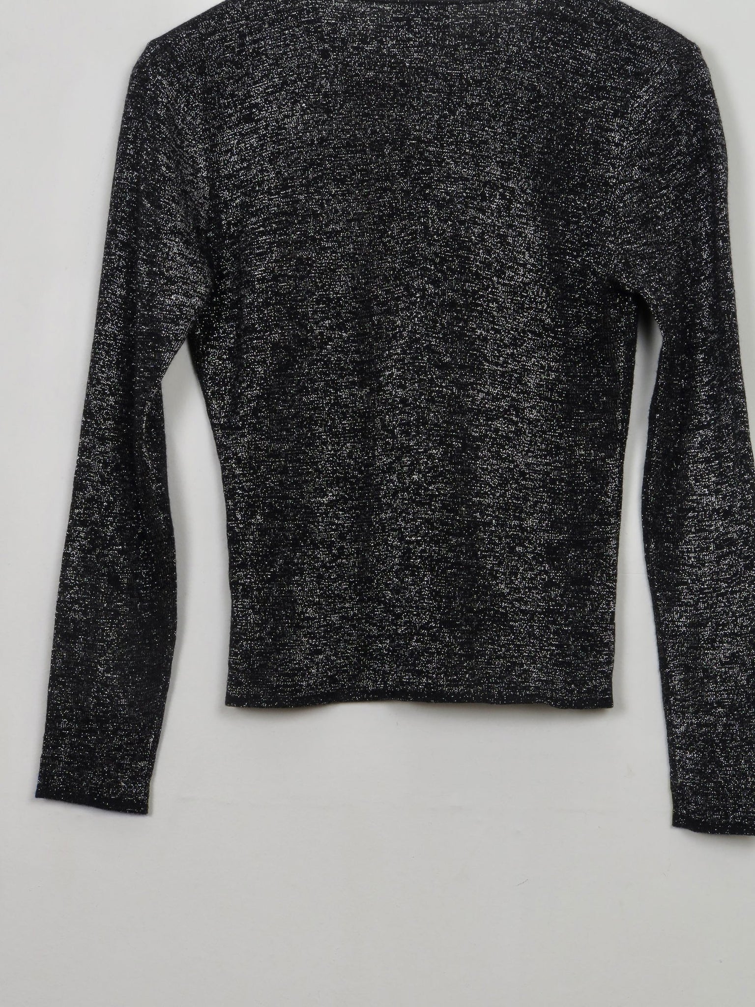 Women's Vintage Wool Silver Cardigan S - The Harlequin