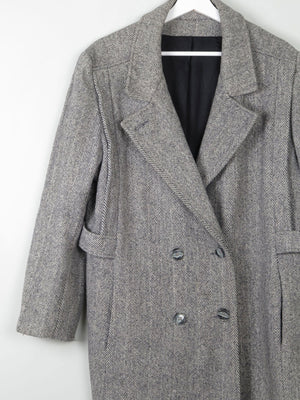 Women's Vintage Wool Tweed Short Coat L/XL - The Harlequin