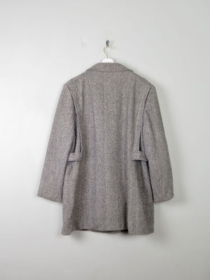 Women's Vintage Wool Tweed Short Coat L/XL - The Harlequin