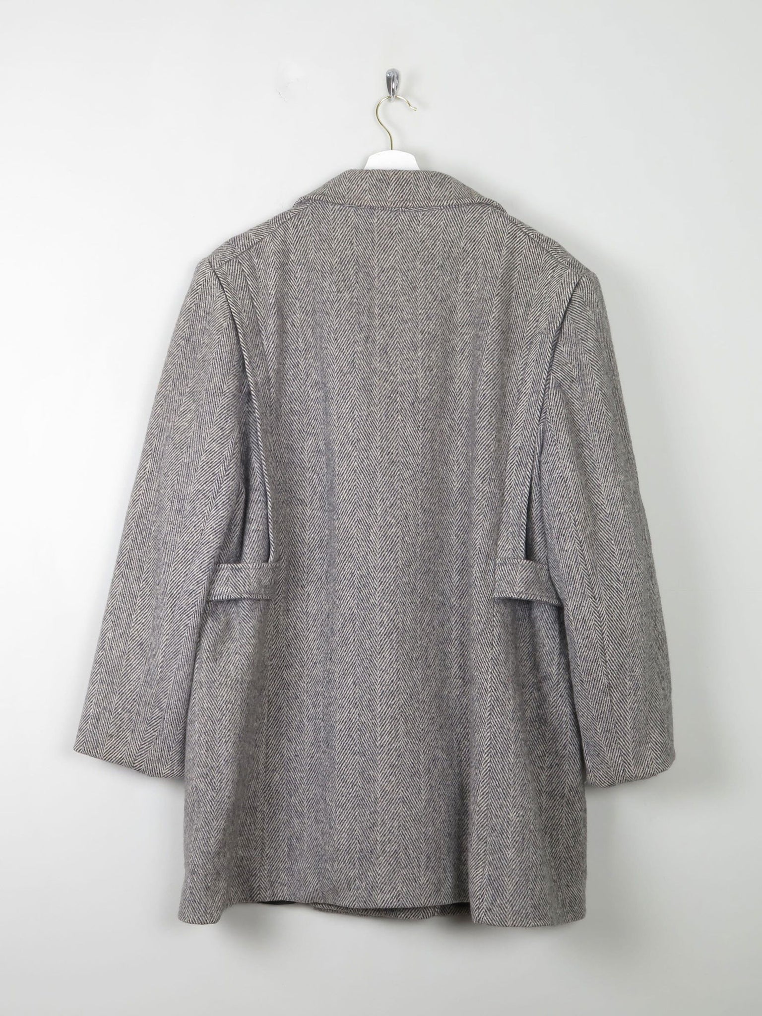 Women's Vintage Wool Tweed Short Coat L/XL - The Harlequin