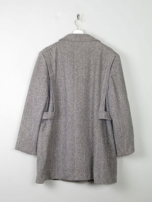 Women's Vintage Wool Tweed Short Coat L/XL - The Harlequin