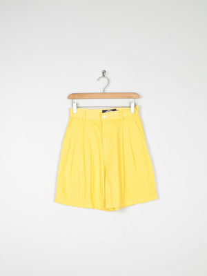 Women’s Vintage Yellow Bermuda Shorts 8 27" - The Harlequin
