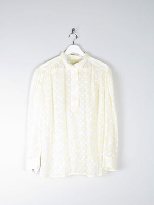 Women’s Yellow Polka Dot Blouse M/L - The Harlequin