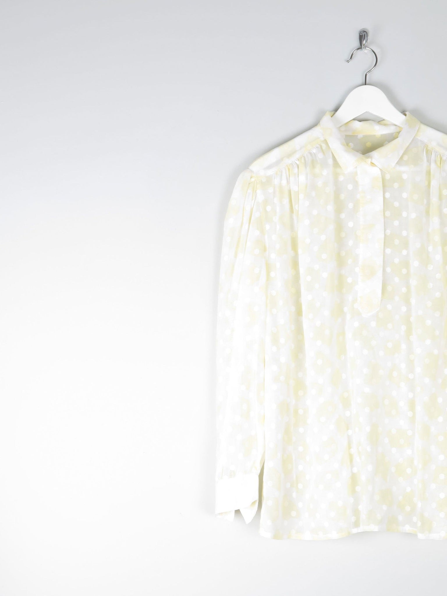 Women’s Yellow Polka Dot Blouse M/L - The Harlequin