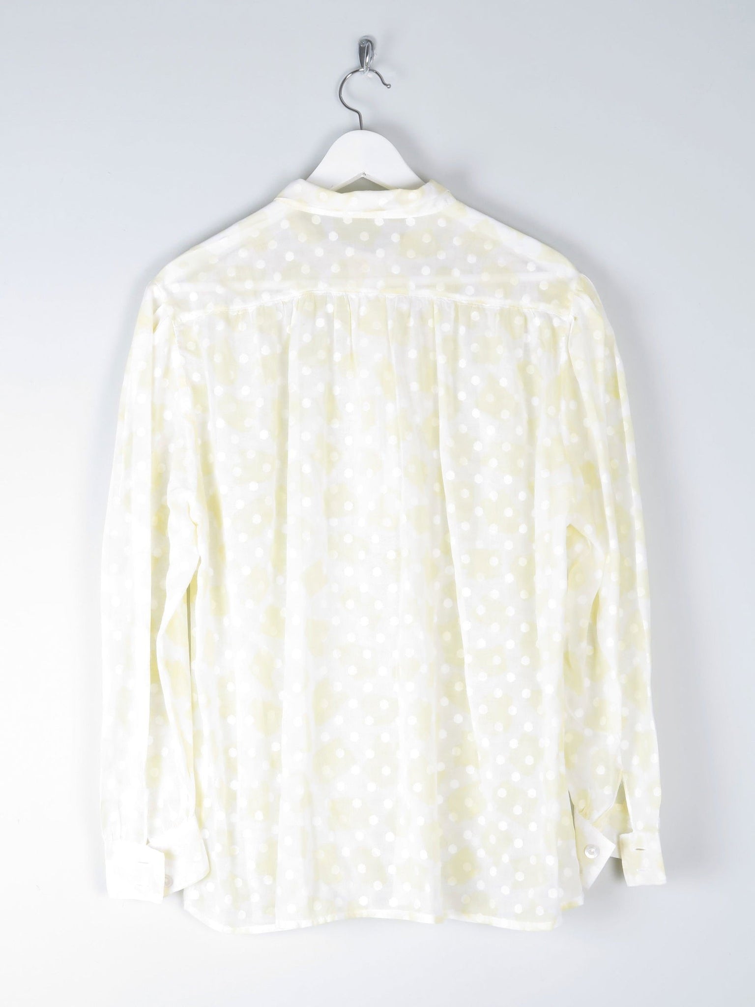 Women’s Yellow Polka Dot Blouse M/L - The Harlequin