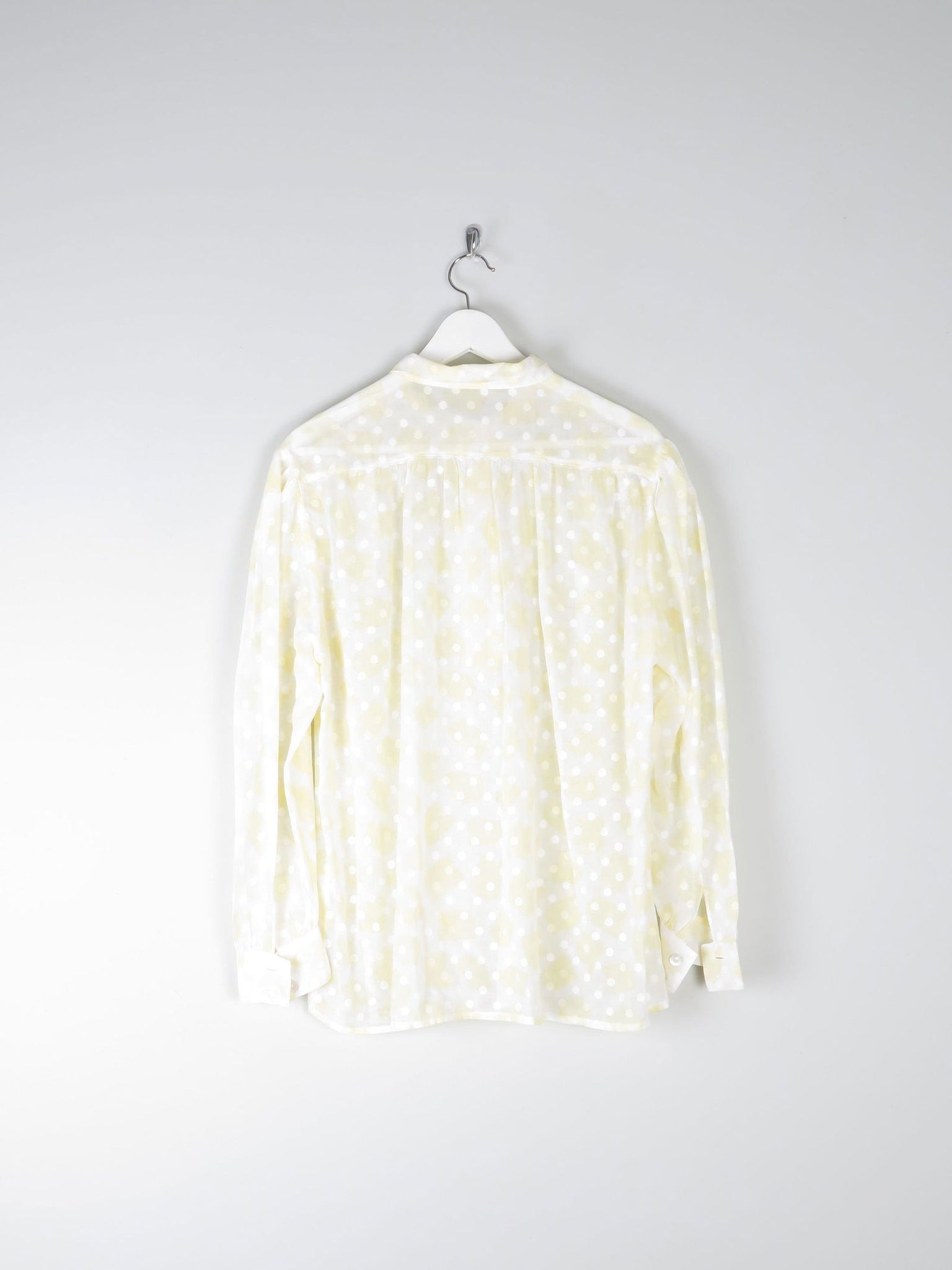 Women’s Yellow Polka Dot Blouse M/L - The Harlequin