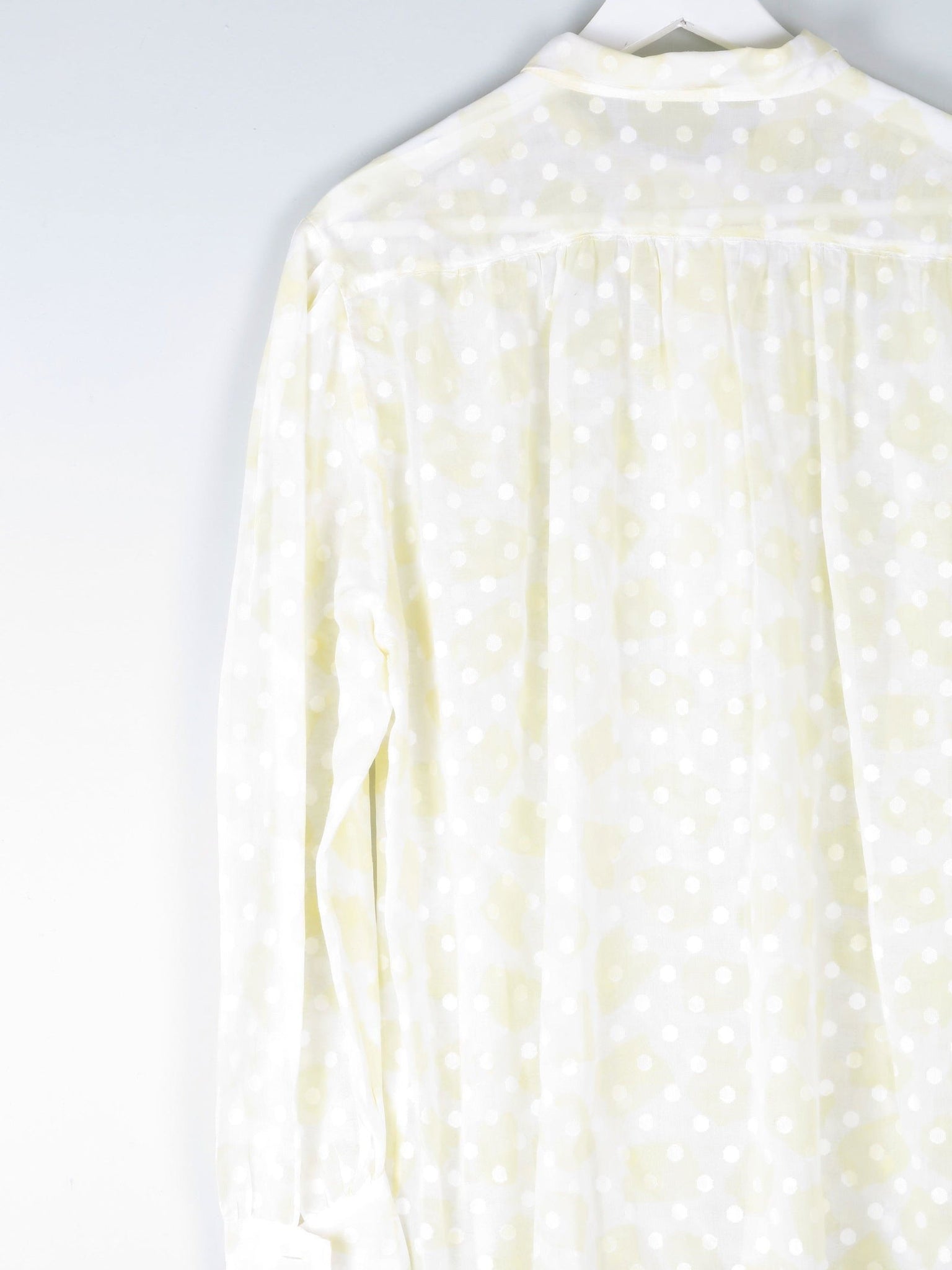 Women’s Yellow Polka Dot Blouse M/L - The Harlequin