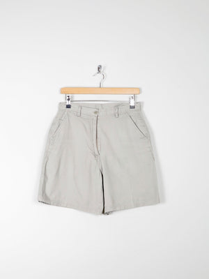 Womens Vintage High Waisted Khaki Shorts 10 29" - The Harlequin