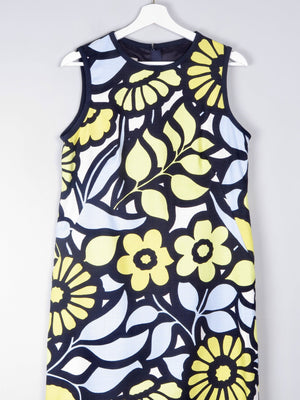 Yellow & Navy Vintage Style Hobbs Shift Dress 12 - The Harlequin