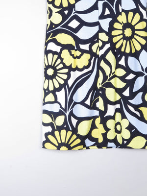 Yellow & Navy Vintage Style Hobbs Shift Dress 12 - The Harlequin