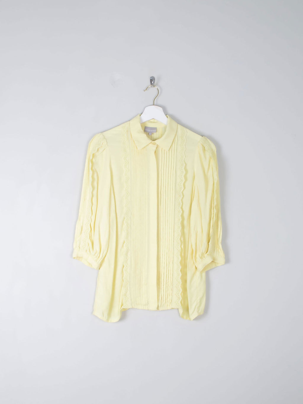 Yellow Oliver Bonas Frilly Blouse 8 - The Harlequin