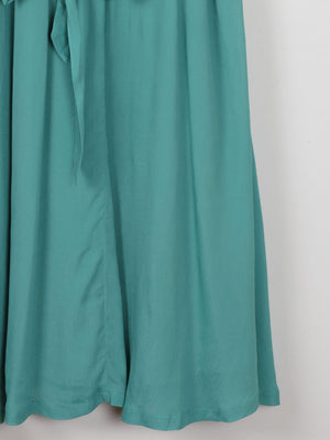 Aqua Beaded 1950s Style Beaded Dress 10 - The Harlequin