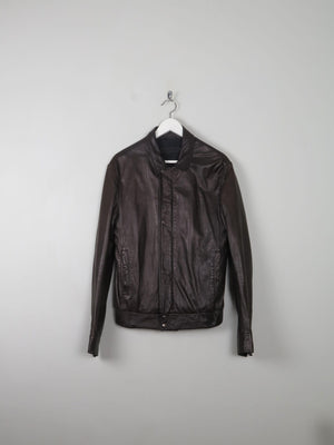 Men's All Saints Brown Leather Jacket S - The Harlequin