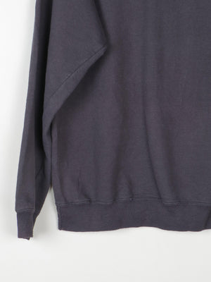 Men's Black Vintage Sweatshirt With Logo L - The Harlequin