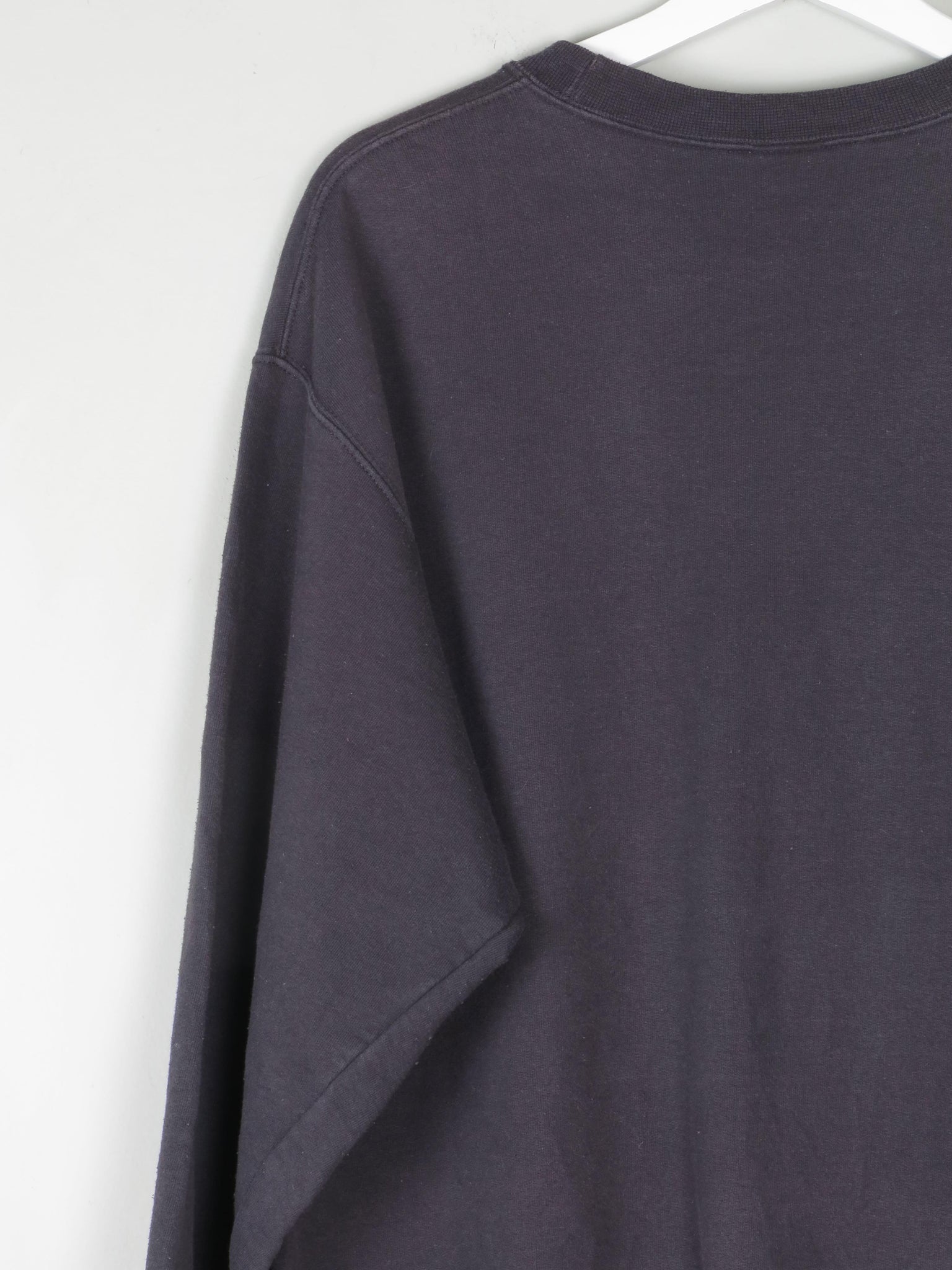 Men's Black Vintage Sweatshirt With Logo L - The Harlequin