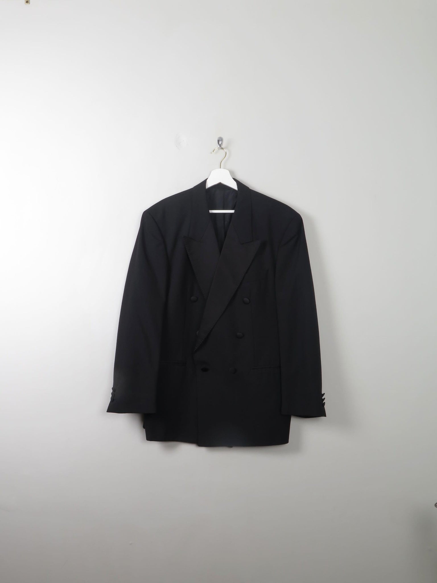 Men's Black Vintage Tuxedo Jacket 42" - The Harlequin