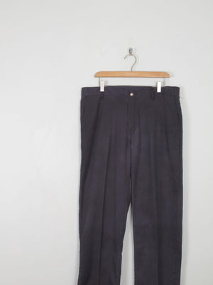 Men's Dickie Vintage Trousers Black 34/30 - The Harlequin