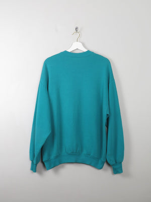 Men's Green Vintage Sweatshirt L/XL - The Harlequin