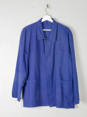 Men's Indigo Blue Vintage Work Jacket L - The Harlequin
