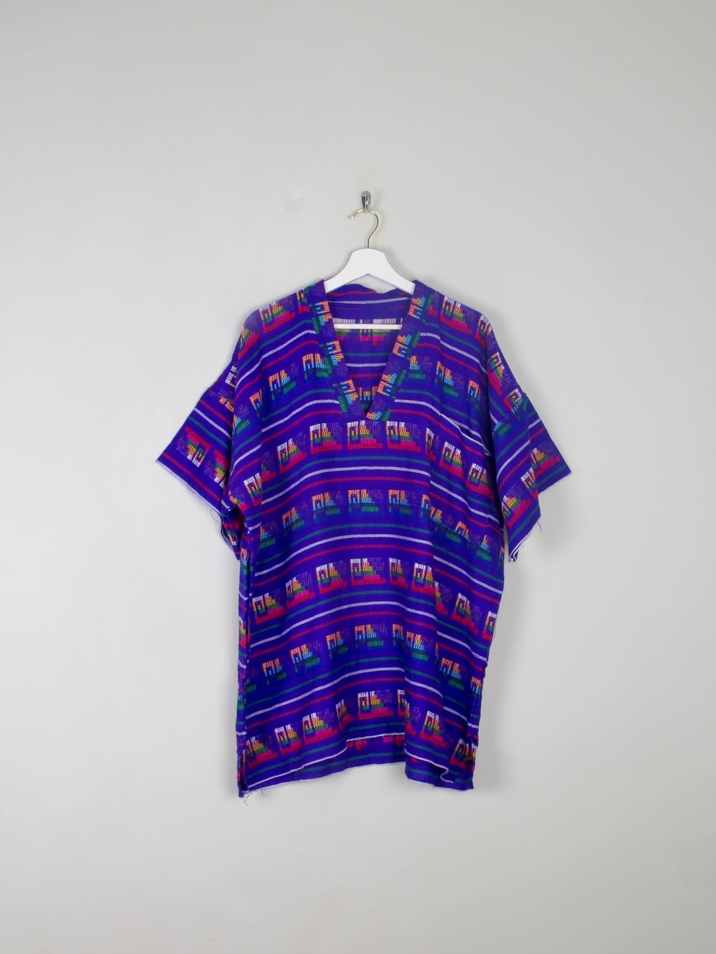 Men's Purple Aztec Print Top L/XL - The Harlequin