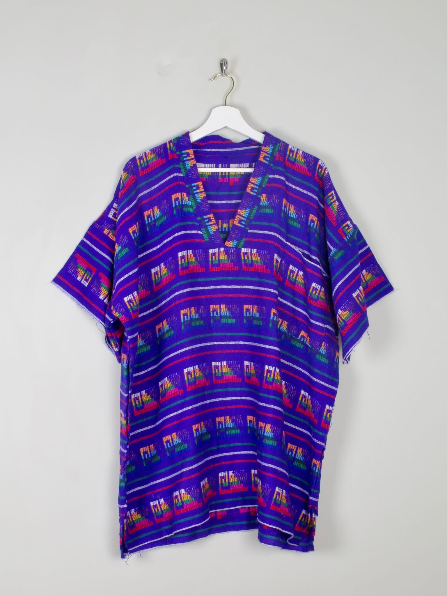 Men's Purple Aztec Print Top L/XL - The Harlequin