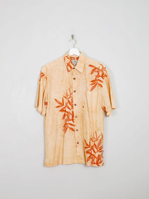 Men's Tangerine Hawaiian Shirt M/L - The Harlequin