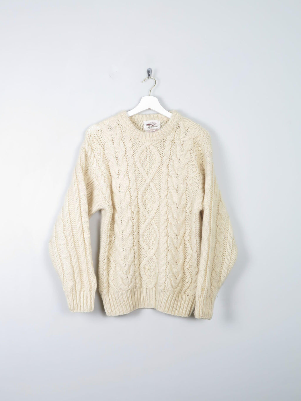 Men’s Vintage Aran Jumper S - The Harlequin