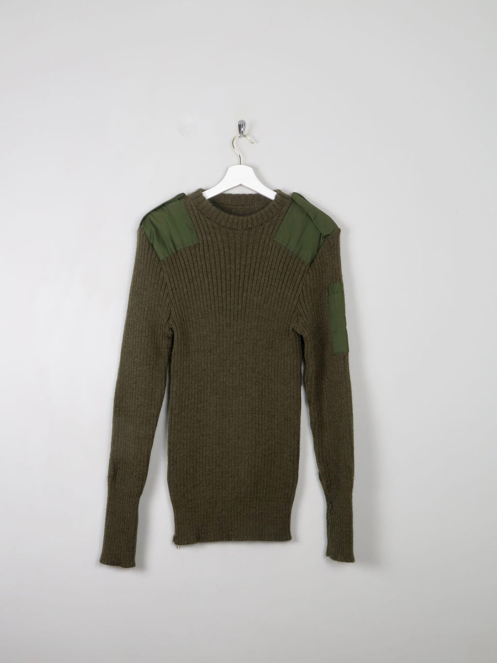 Men's Vintage Army Knit Jumper M/L - The Harlequin