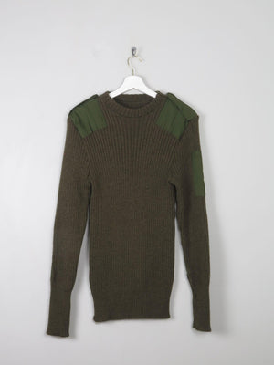 Men's Vintage Army Knit Jumper M/L - The Harlequin