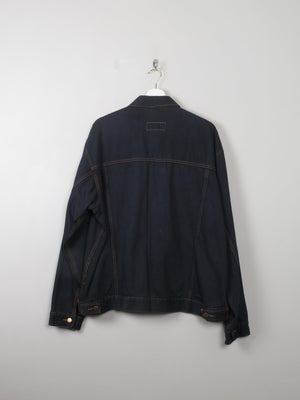 Men's Vintage Black Denim Jacket M/L - The Harlequin