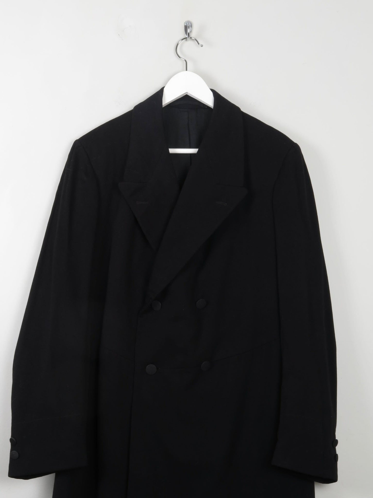 Men's Vintage Black Victorian Frock Tail Coat S - The Harlequin