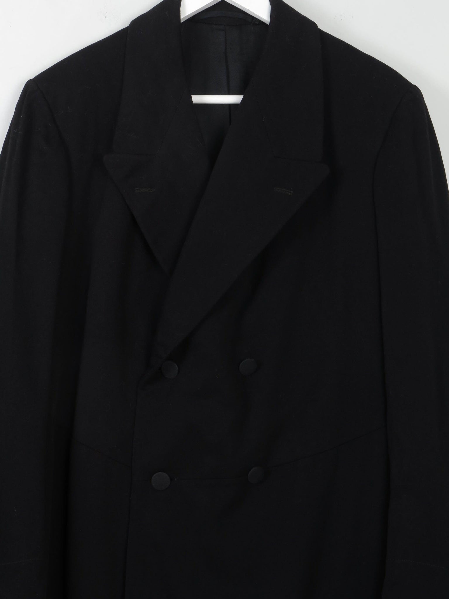 Men's Vintage Black Victorian Frock Coat S - The Harlequin