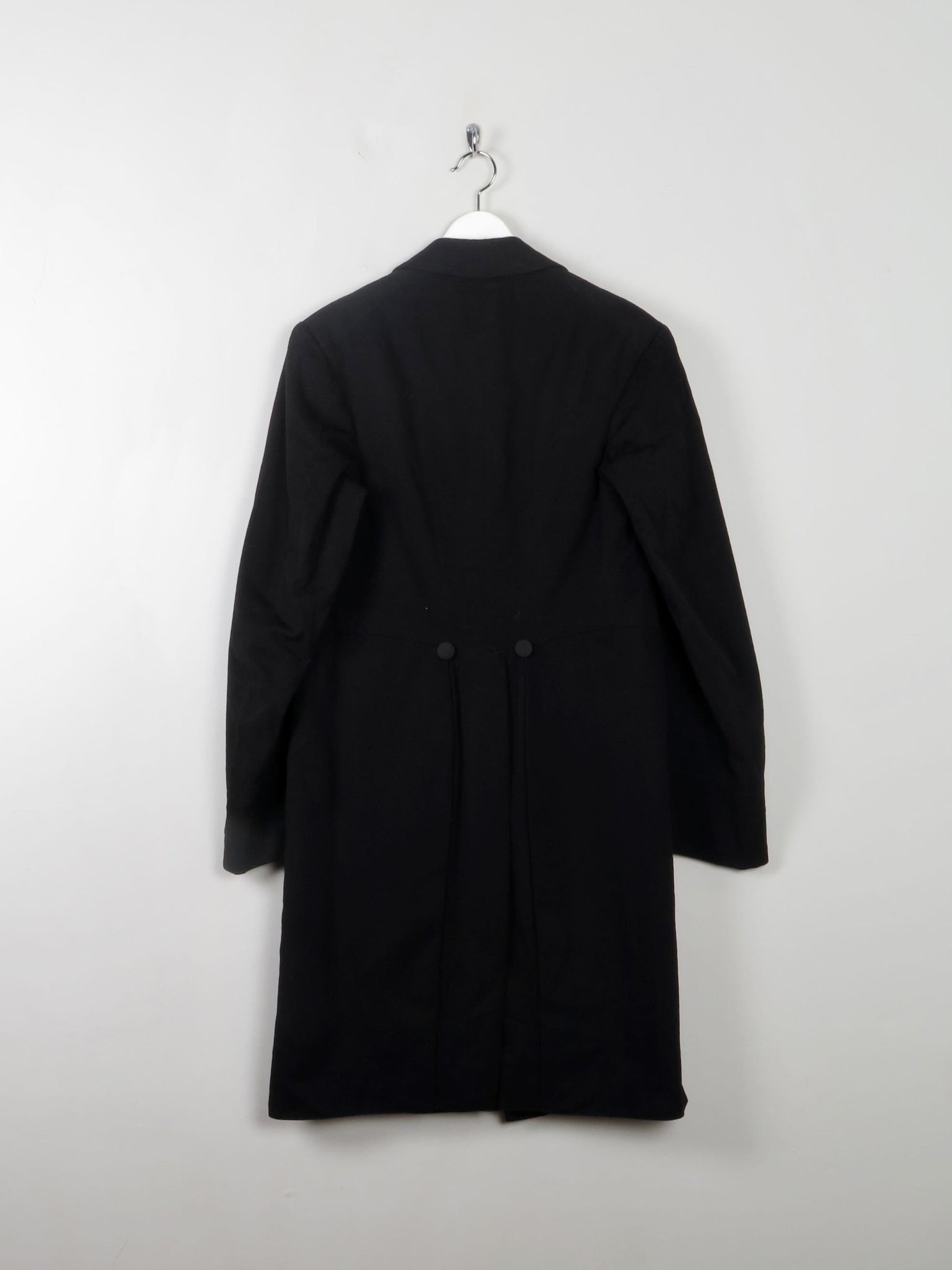 Men's Vintage Black Victorian Frock Coat S - The Harlequin