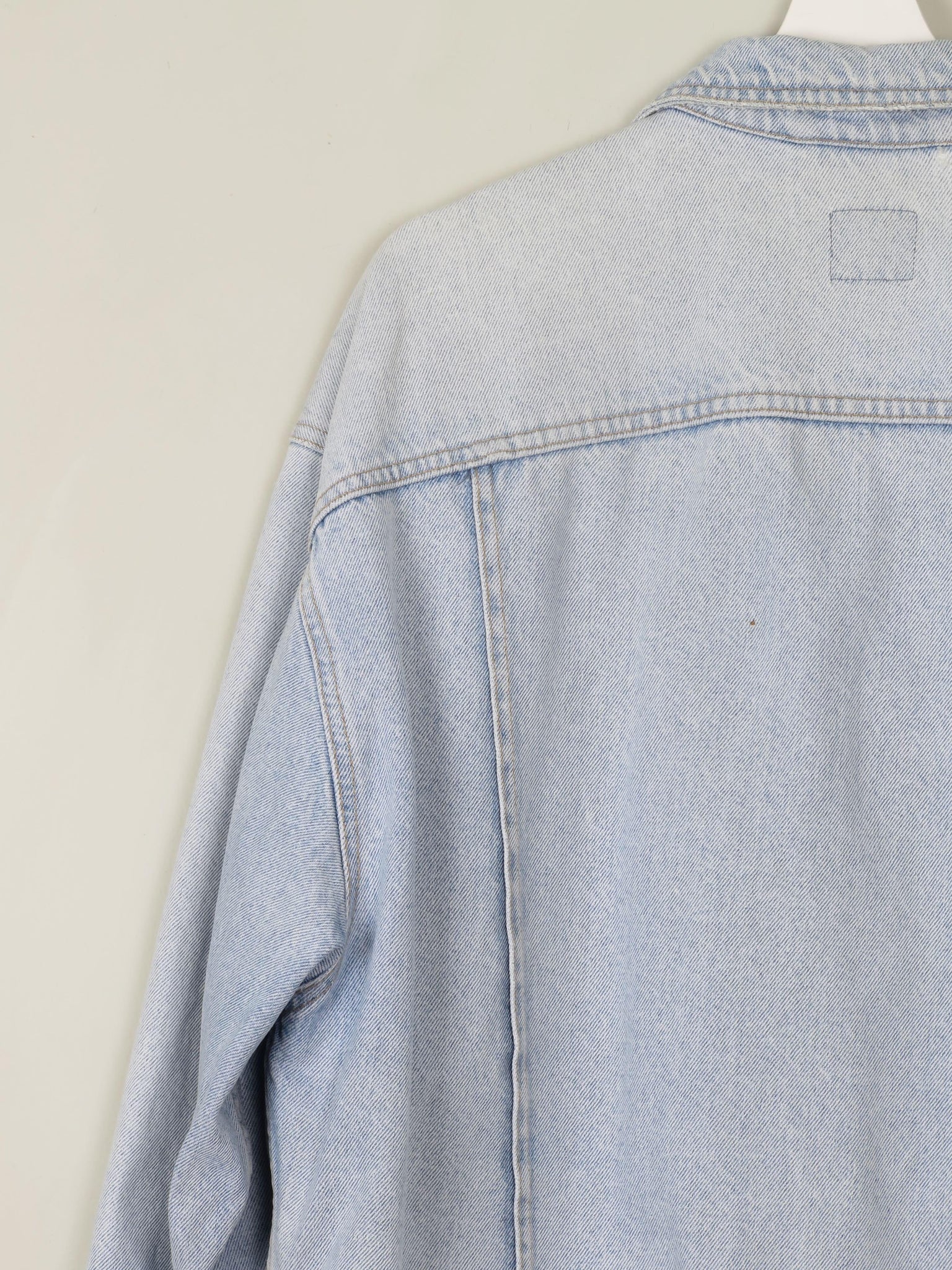 Men's Vintage Blue Denim Jacket L - The Harlequin