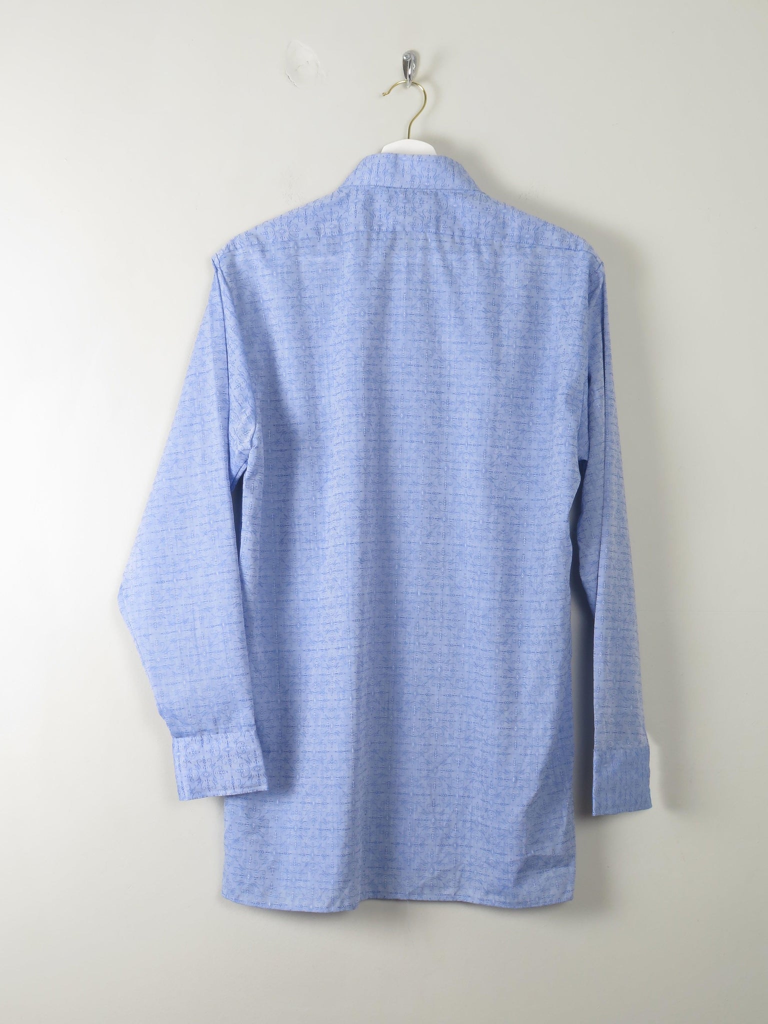 Men's Vintage Blue Shirt L - The Harlequin