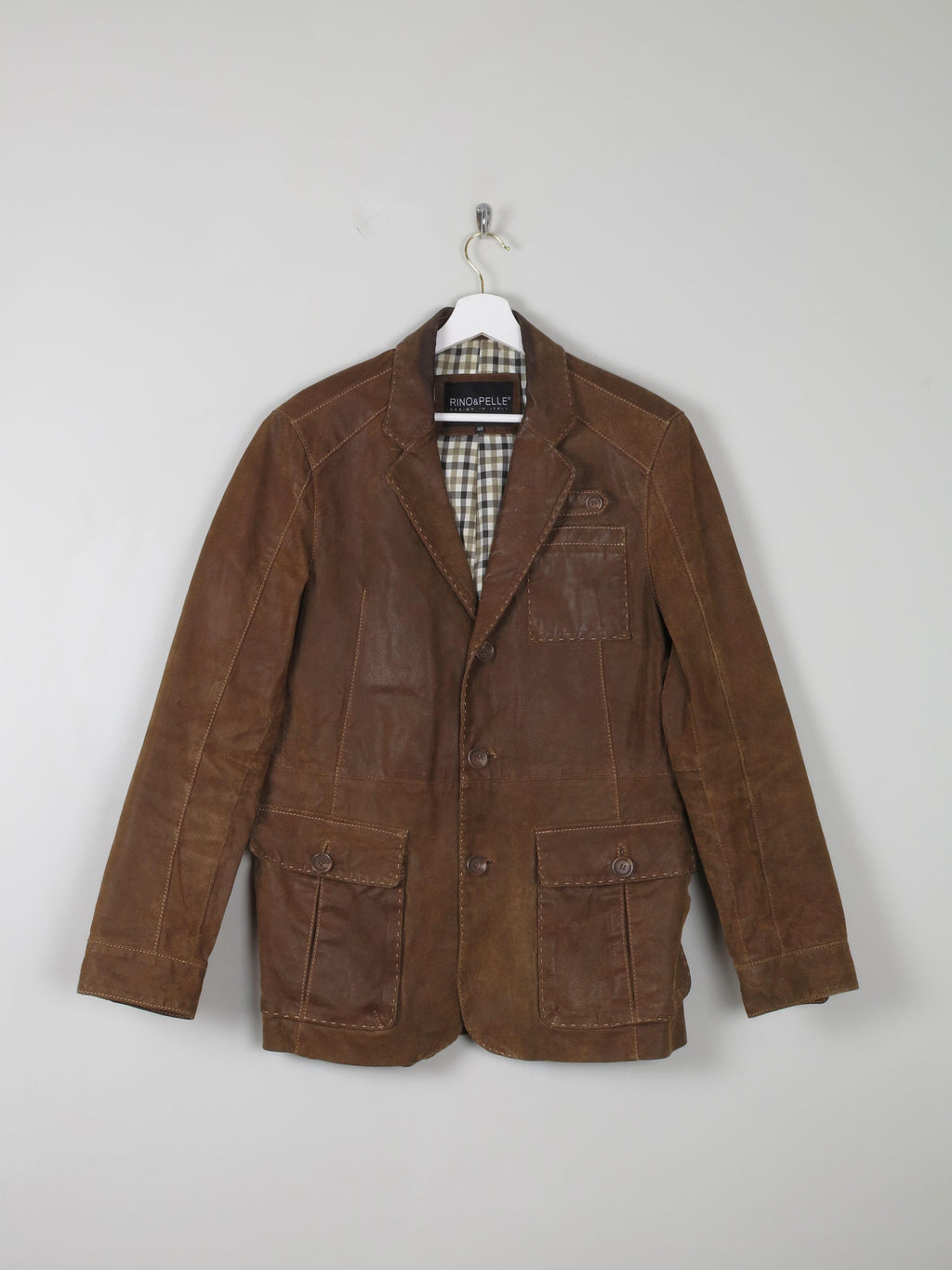 Men's Brown Vintage Suede Jacket 38/40 - The Harlequin