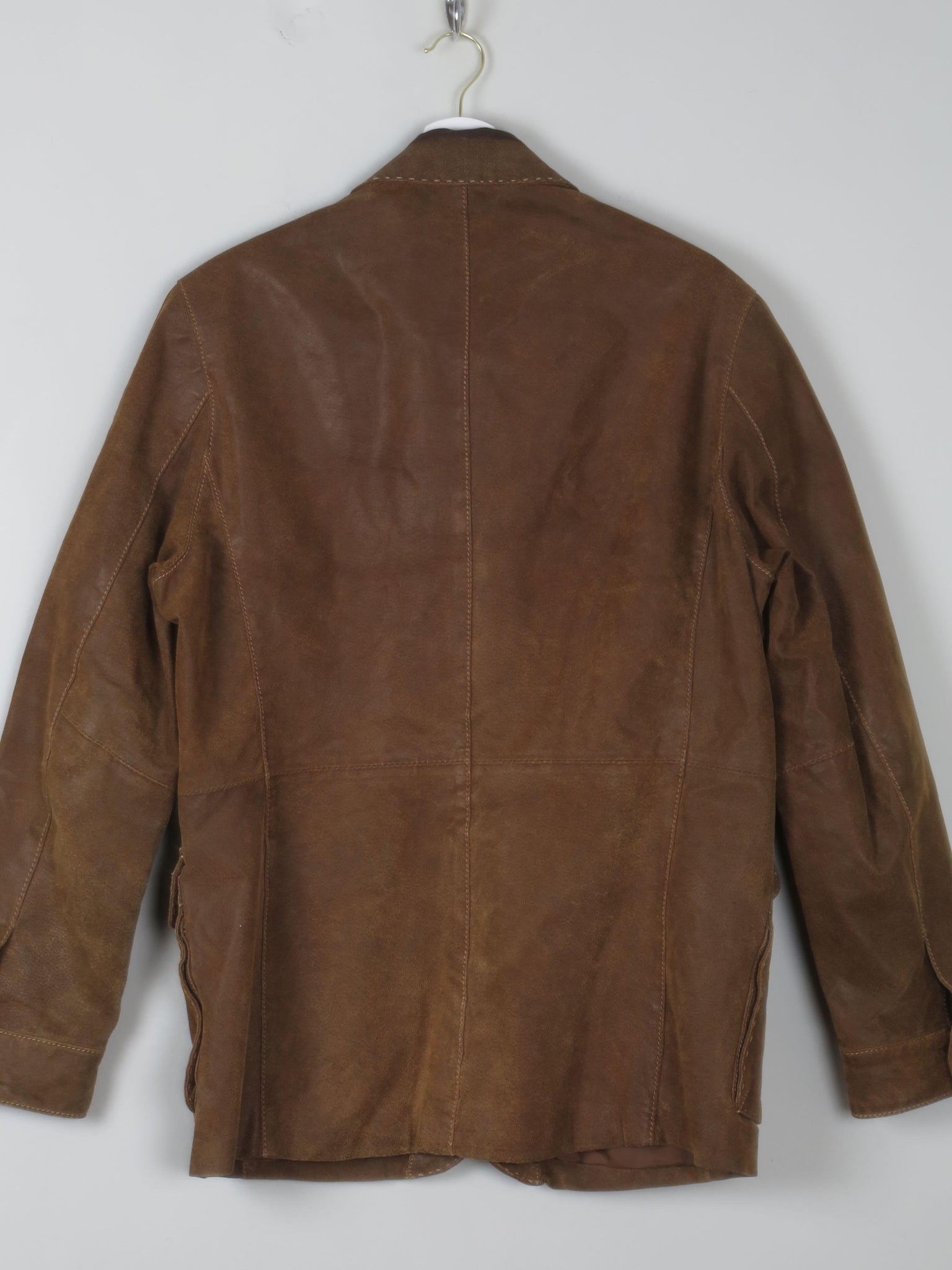 Men's Brown Vintage Suede Jacket 38/40 - The Harlequin