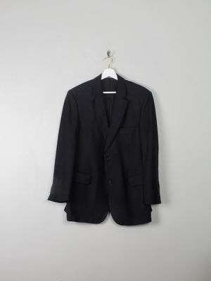 Men's Vintage Burberry Linen Jacket Navy M 42" - The Harlequin