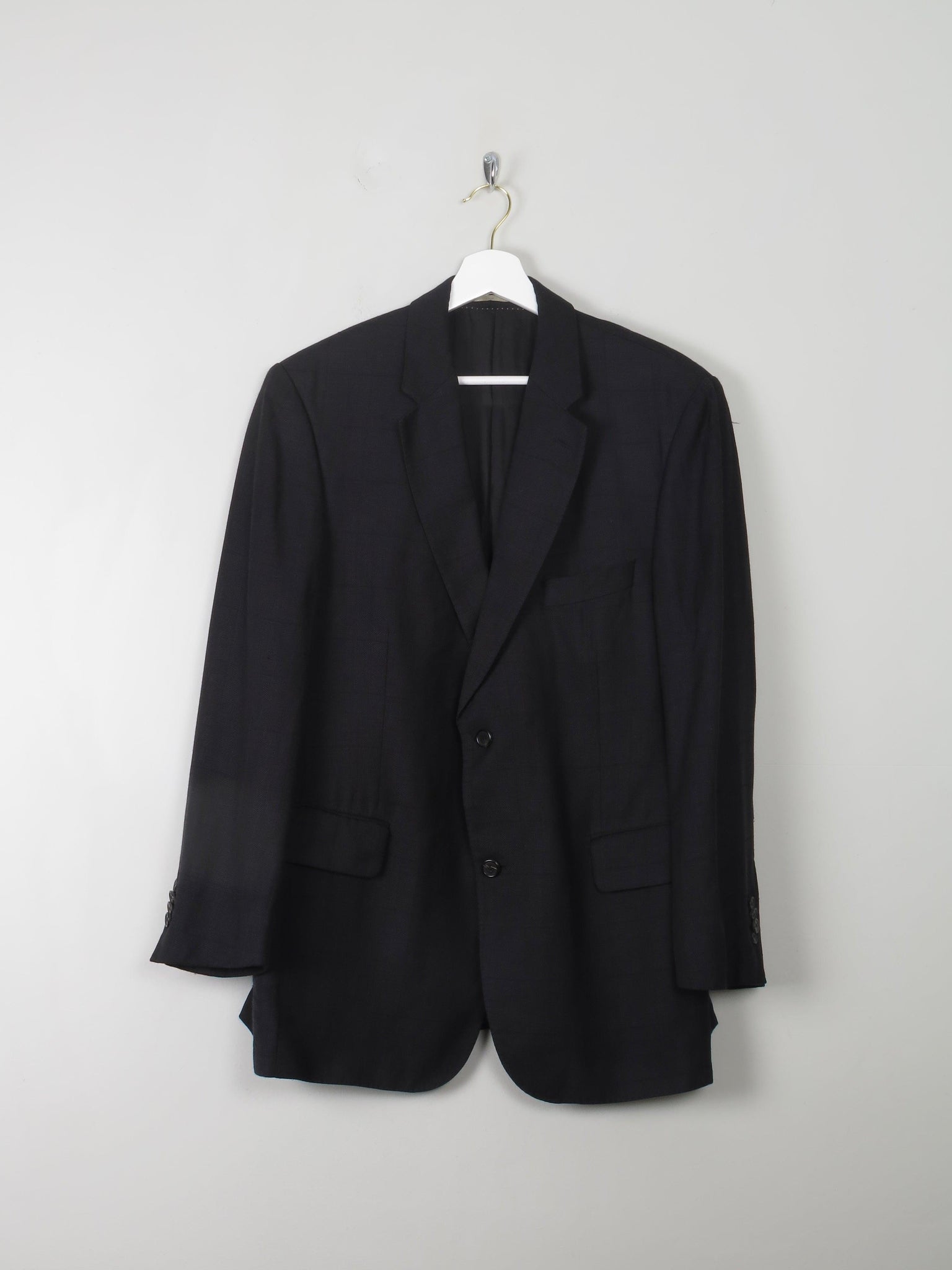 Men's Vintage Burberry Linen Jacket Navy M 42" - The Harlequin