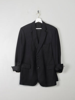 Men's Vintage Burberry Linen Jacket Navy M 42" - The Harlequin