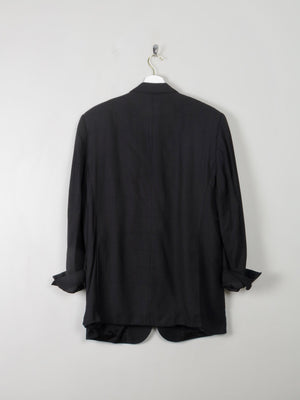 Men's Vintage Burberry Linen Jacket Navy M 42" - The Harlequin