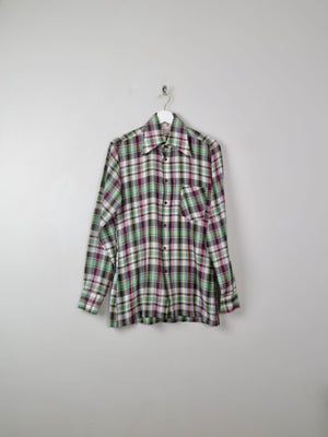 Men's Vintage Check Shirt 70s M - The Harlequin
