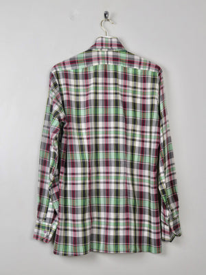 Men's Vintage Check Shirt 70s M - The Harlequin