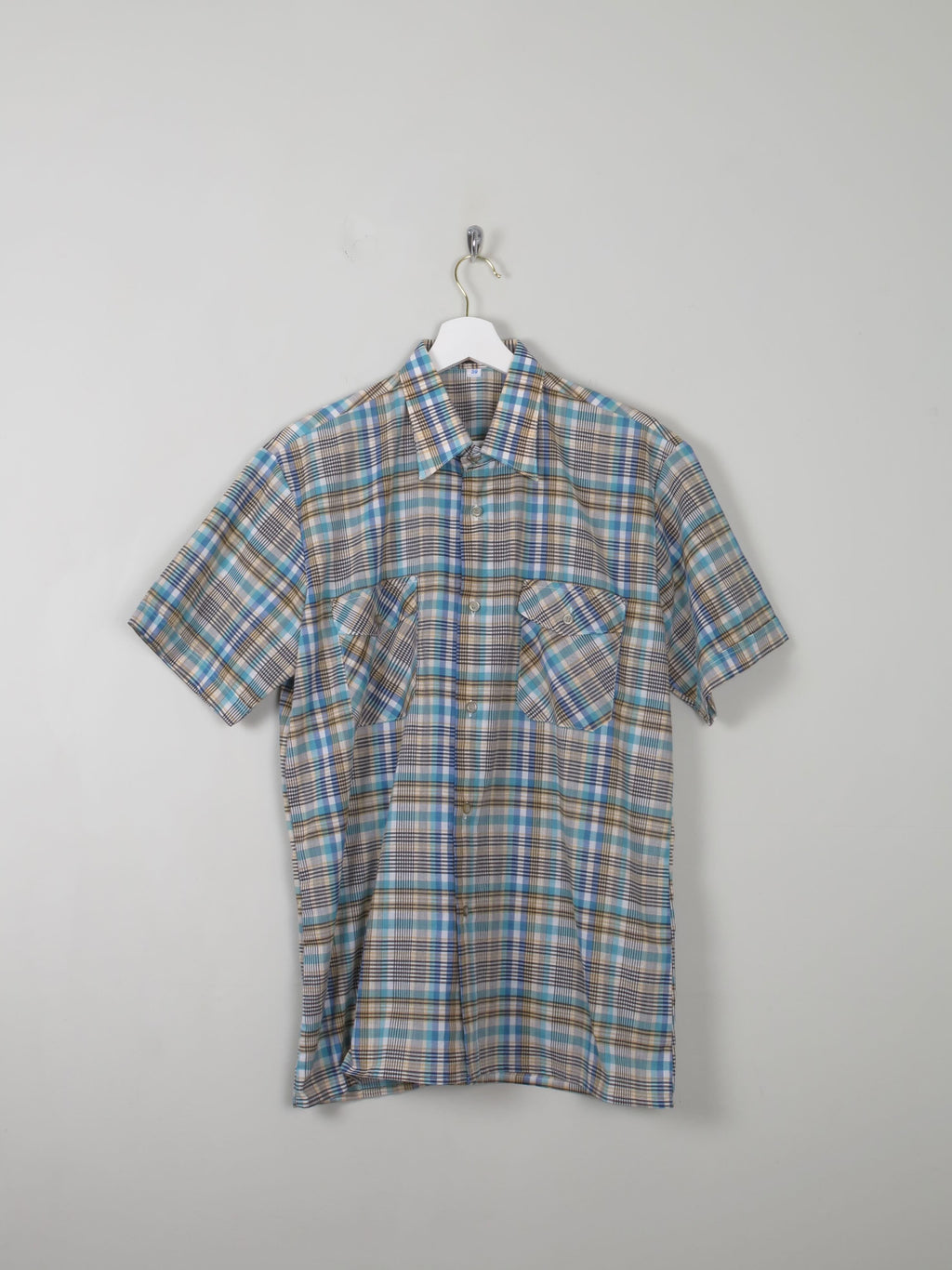Men's Vintage Check Shirt L - The Harlequin